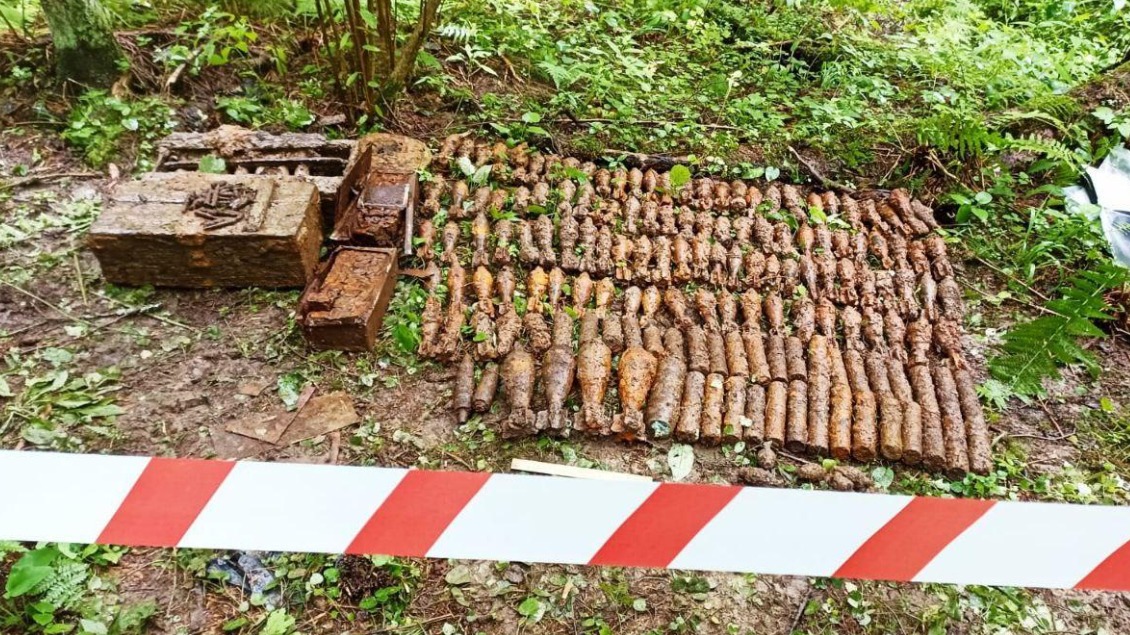 В Подмосковной Рузе обнаружили сразу 176 боеприпасов времен ВОВ