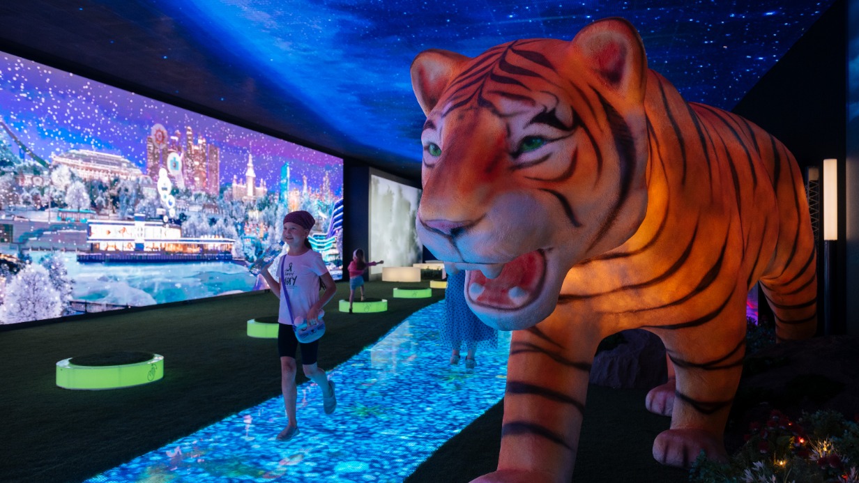 «Световой тоннель» заработал в рамках МУФ в «Лужниках