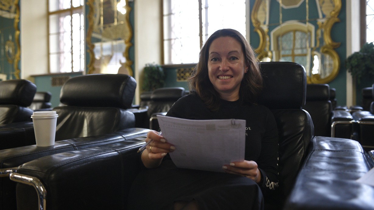 Участница «Географического диктанта» Надежда Каменская