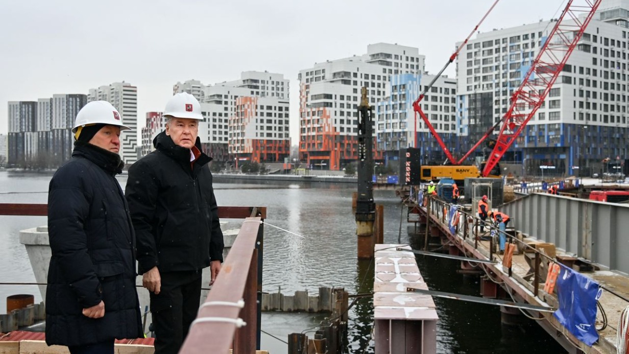 Собянин рассказал о строительстве моста через Москву-реку в Нагатинском Затоне