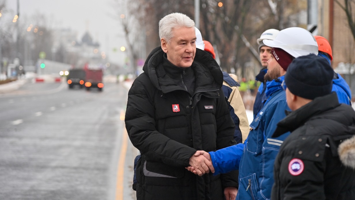 Сергей Собянин открыл новую автодорогу на юго-востоке Москвы