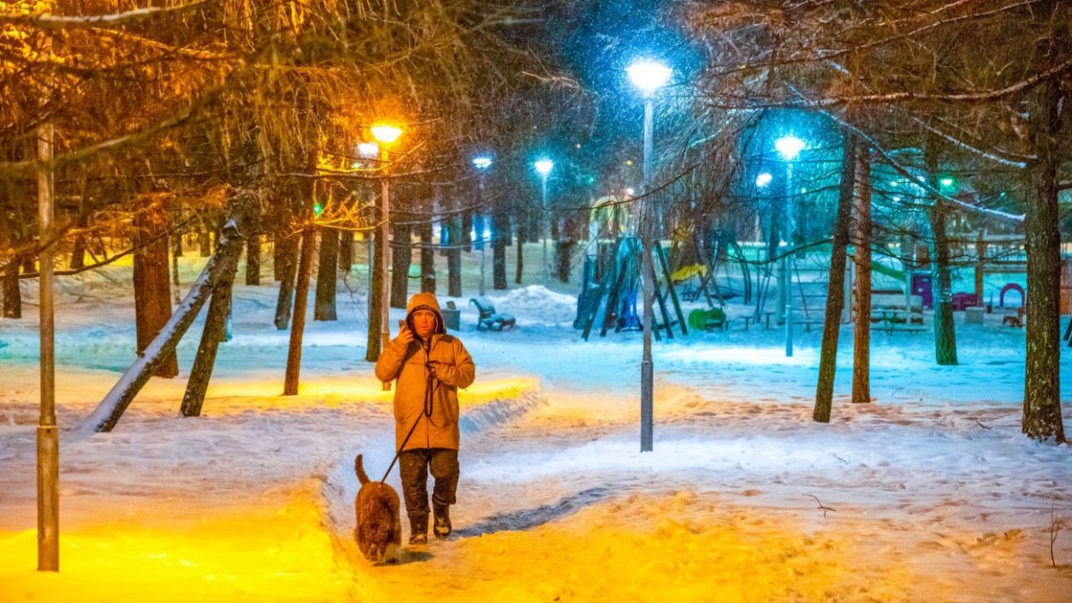 Собянин: Установили новые опоры освещения около детсадов, школ и медучреждений