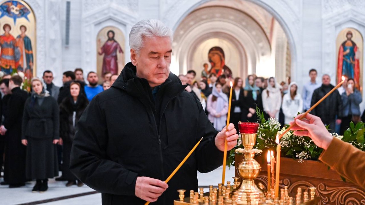 Сергей Собянин принял участие в открытии нового храма в Тушине