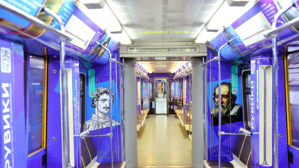 «Познавательный поезд РУВИКИ» запустили на Сокольнической линии метро