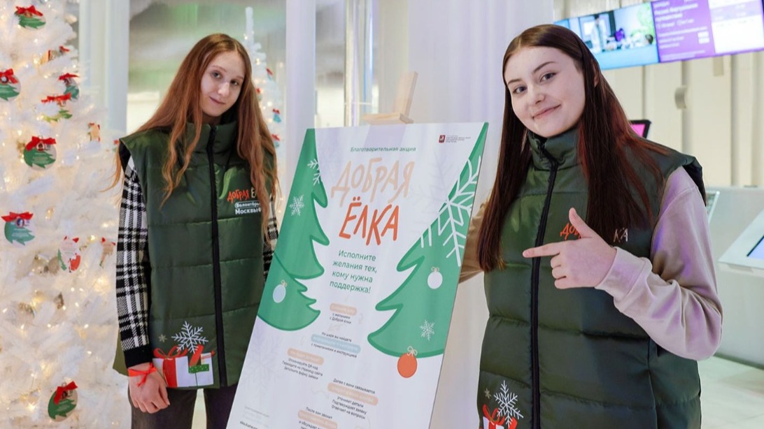 Собянин: В Москве вновь проходит благотворительная акция «Добрая елка»