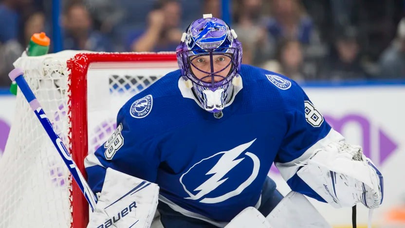 Василевский стал самым результативным российским голкипером в истории НХЛ