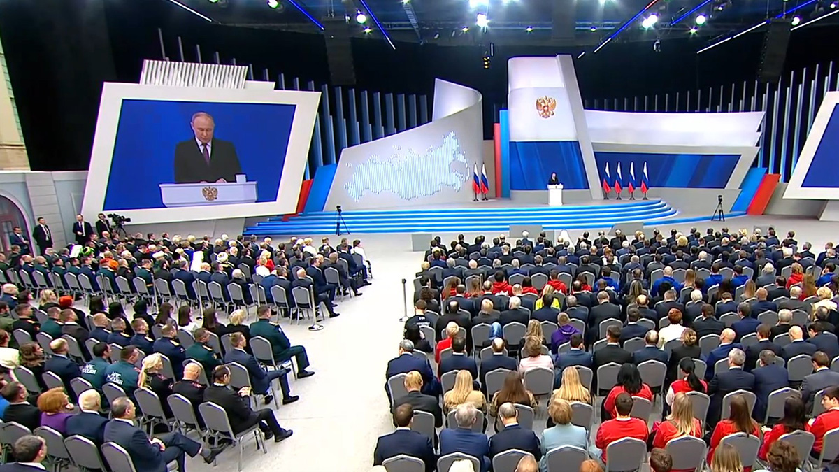 Путин побил рекорд по длительности выступления с посланием Федеральному собранию