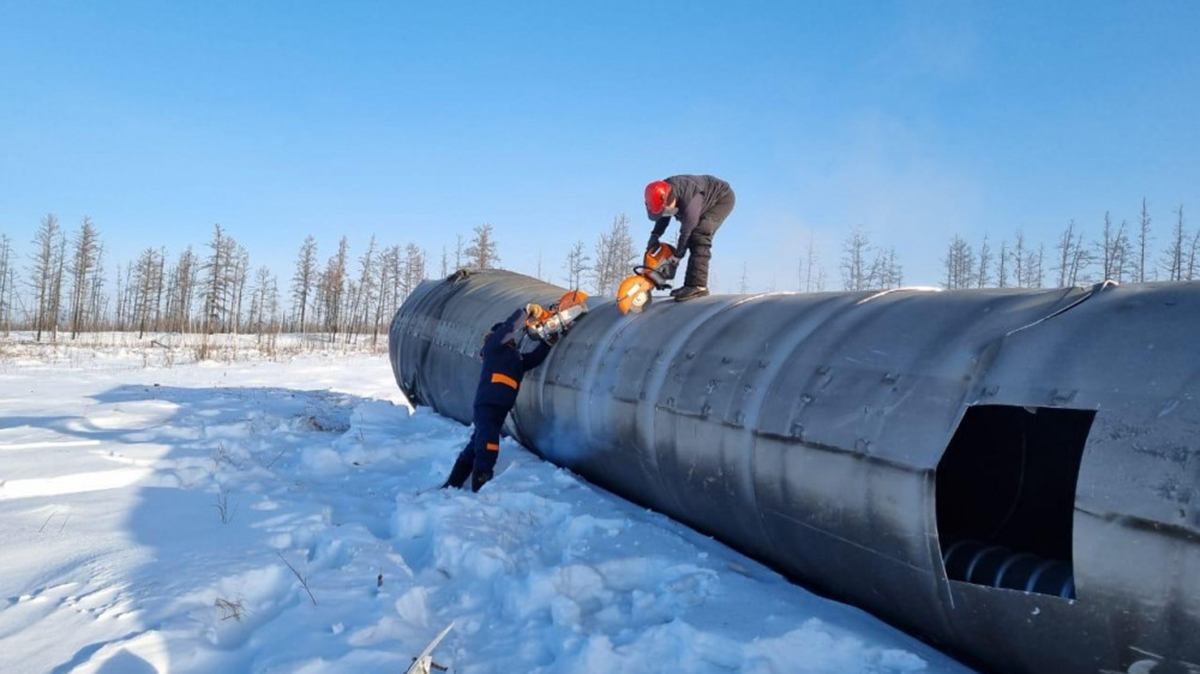 Фрагменты ракеты-носителя «Союз-2» начали вывозить в Якутии