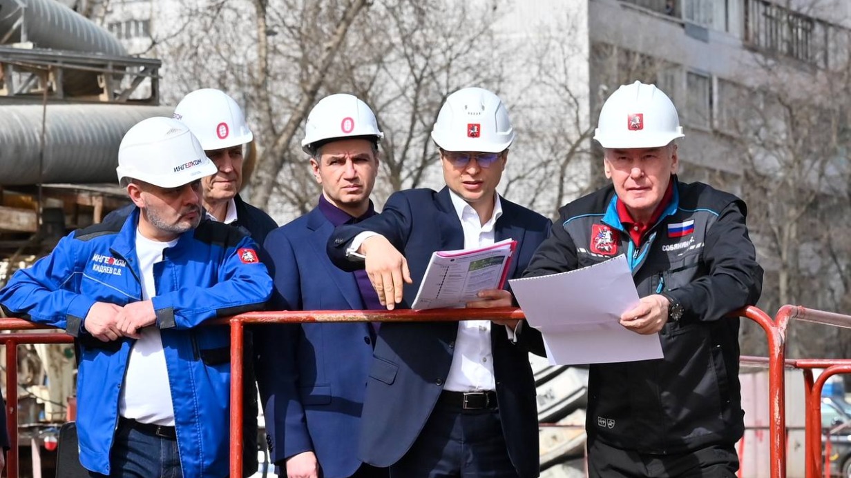 Собянин рассказал о ходе строительства станции метро «Народное Ополчение»