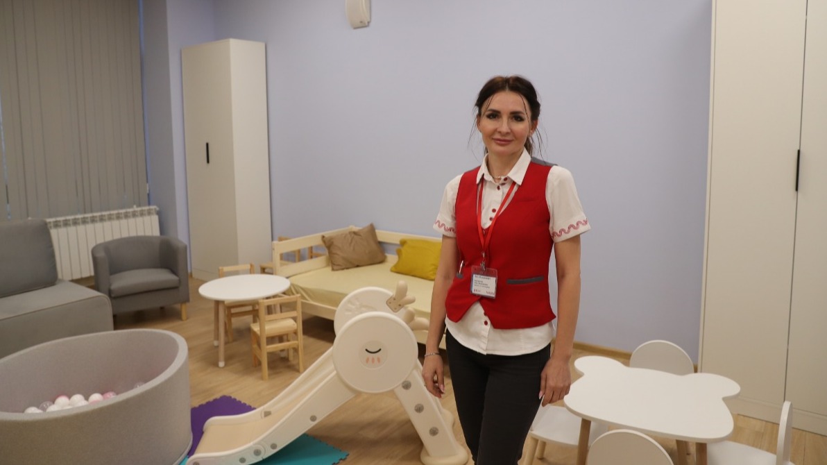 Администратор международного автовокзала «Красногвардейский» Алла Елистратова показала комнату матери и ребенка