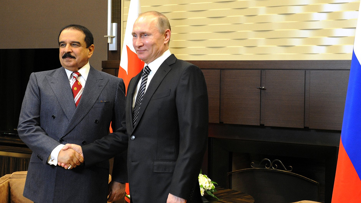 Переговоры Путина с королем Бахрейна пройдут в Москве 23 мая