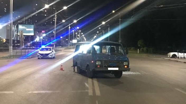 Микроавтобус столкнулся с квадроциклом в Подольске