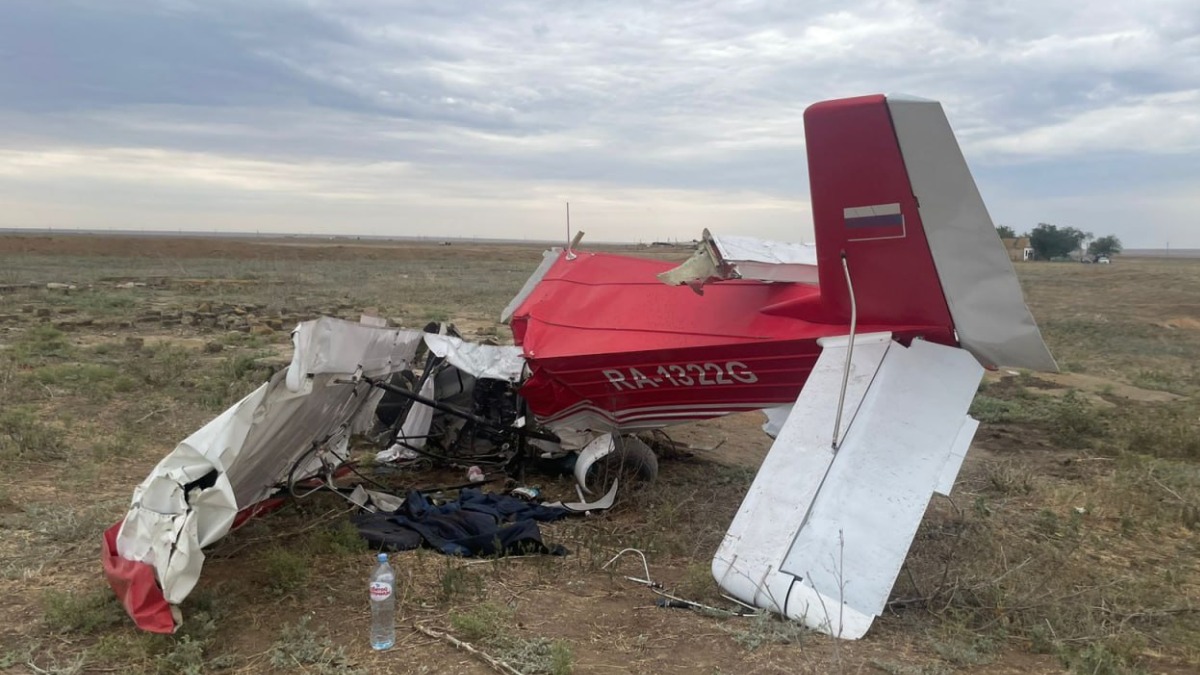 Легкомоторный самолет упал в Яшкульском районе Калмыкии