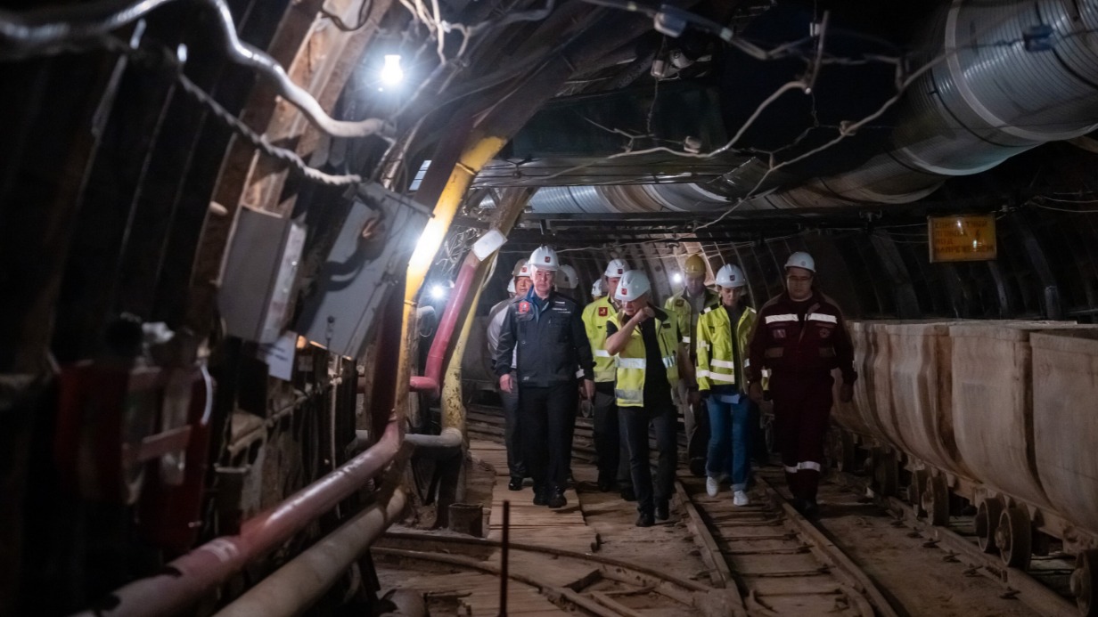 Мэр столицы Сергей Собянин проверяет тоннель перед активным строительством станции «Достоевская»