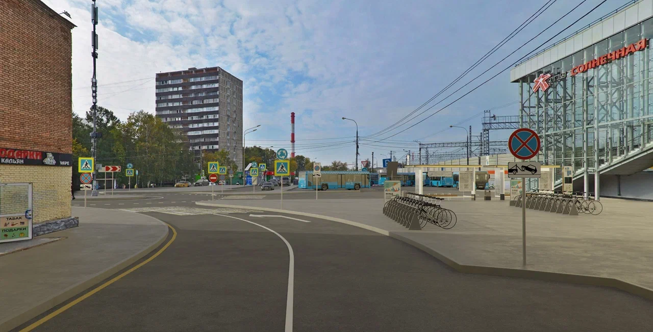 Стартовало благоустройство возле станции Солнечная МЦД-4 на западе Москвы