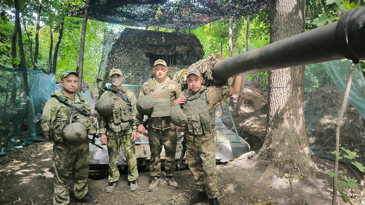 Артиллеристы поразили американский танк 