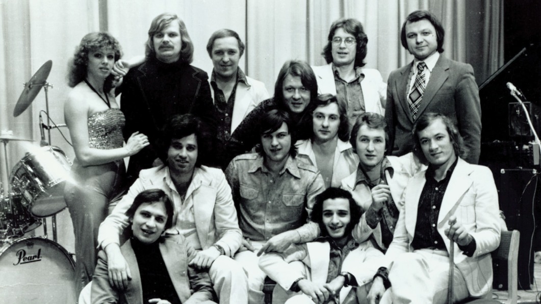 Созданный Юрием Маликовым вокально-инструментальный ансамбль «Самоцветы», фото 1974 года