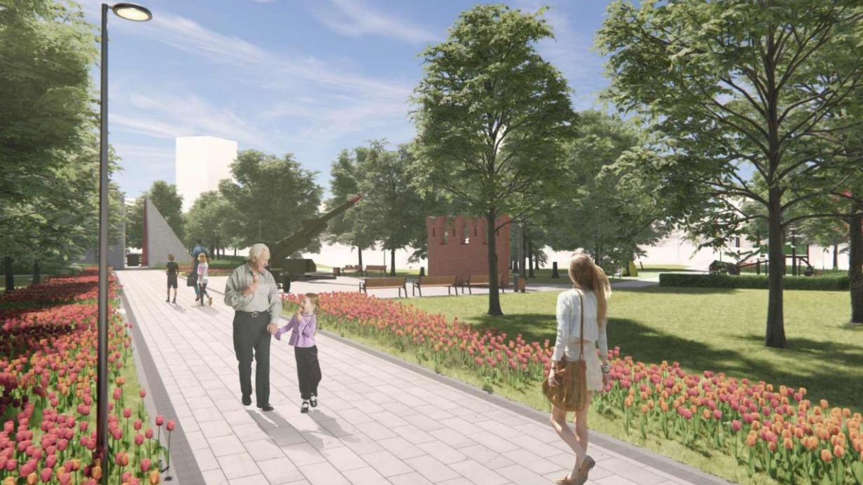 Мемориальный сквер преобразят до конца лета