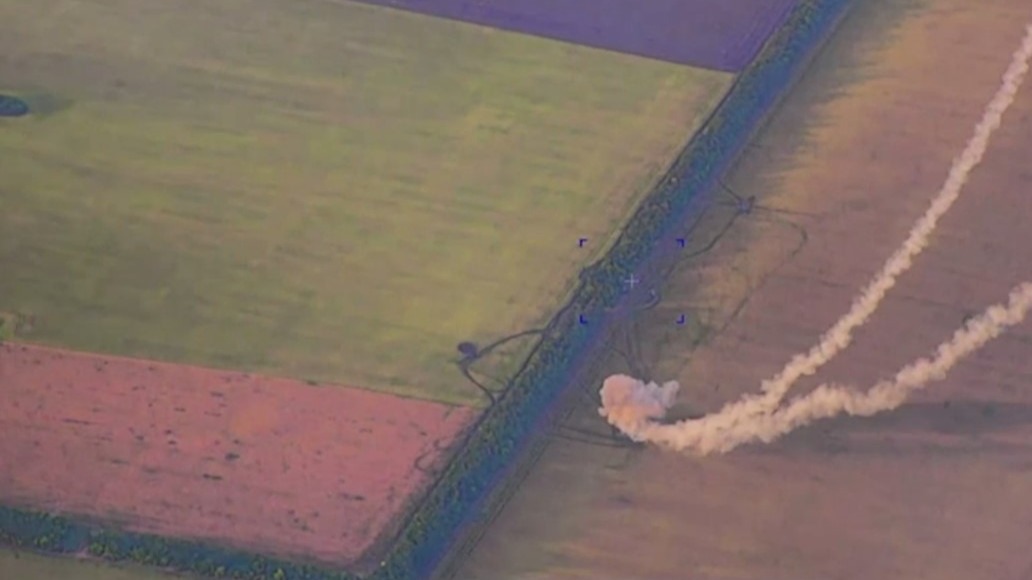 Минобороны РФ опубликовало кадры уничтожения ЗРК Patriot под Днепропетровском