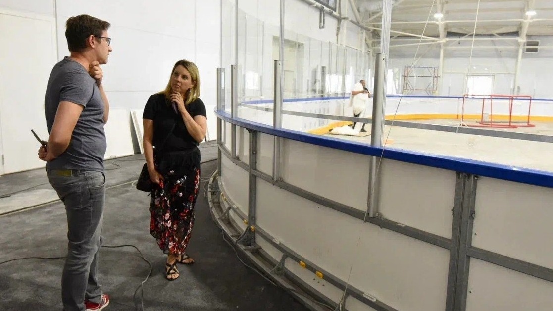 Ирина Слуцкая высоко оценила новый ФОК с катком на Филевской пойме