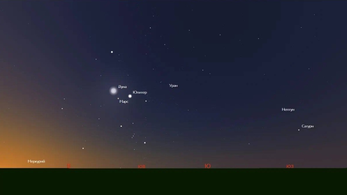 Жители Земли 28 августа увидят парад планет