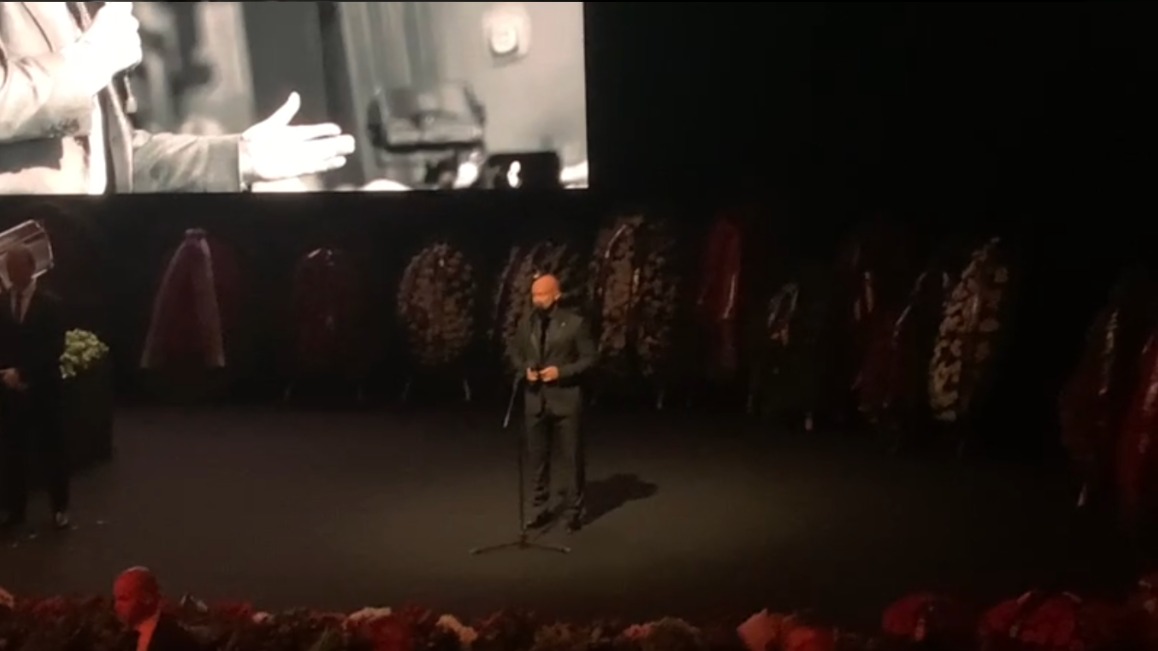 «Александр Васильевич, спасибо»: Хрусталев произнес речь на прощании с Масляковым