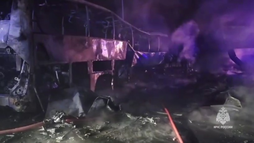 МВД назвало предварительную причину ДТП с автобусом под Краснодаром