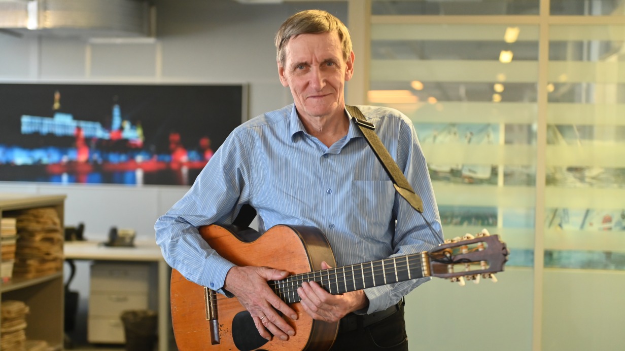 Александр Костромин в редакции газеты «Вечерняя Москва»