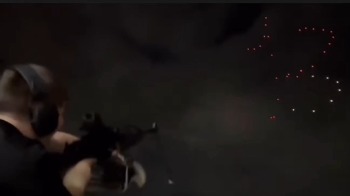 Сын Кадырова Адам пулеметом нарисовал в небе сердце и два числа 13 (видео)