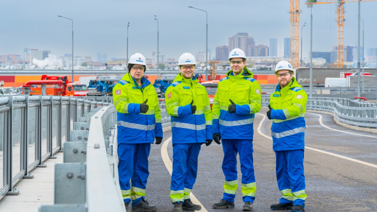 Открытие эстакады-съезда с Московского скоростного диаметра на Волгоградский проспект