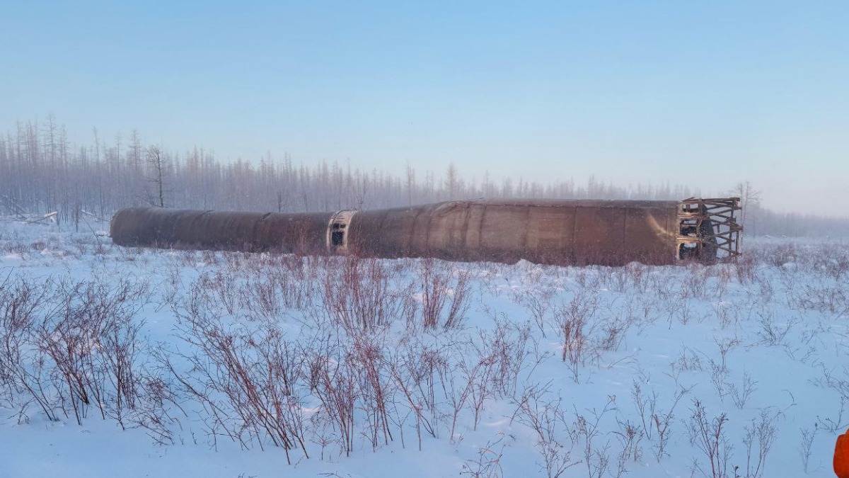 Обломок ракеты длиной 23 метра нашли в Якутии