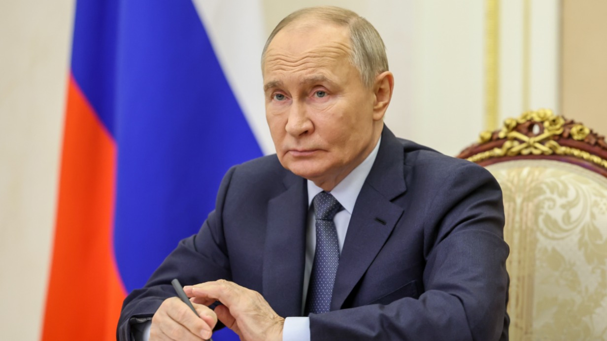 Президент России Владимир Путин во время заседания СПЧ в режиме видеоконференции