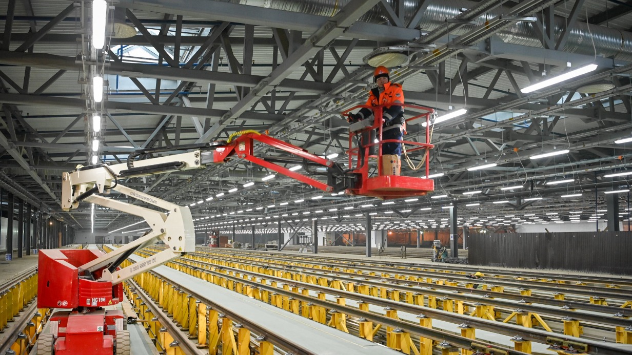 Строительство электродепо «Южное» Замоскворецкой линии столичного метро