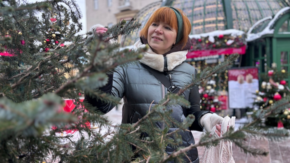 Москвичка Екатерина Кияева решила, что обязательно купит натуральную ель для украшения дома. В столице уже начали работать елочные базары. Они располагаются во всех округах столицы и предлагают широкий ассортимент: от елового лапника до импортных пихт