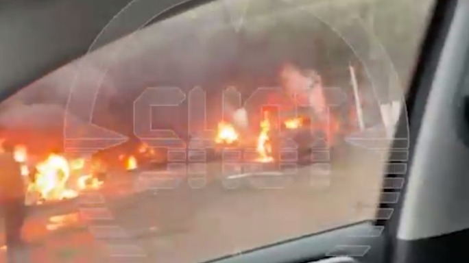 Последствия ракетной атаки ВСУ на Рыльск сняли на видео