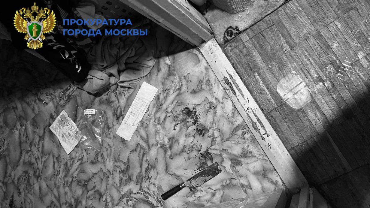 Мужчина в Москве напал с ножом на беременную жену и попытался задушить ее