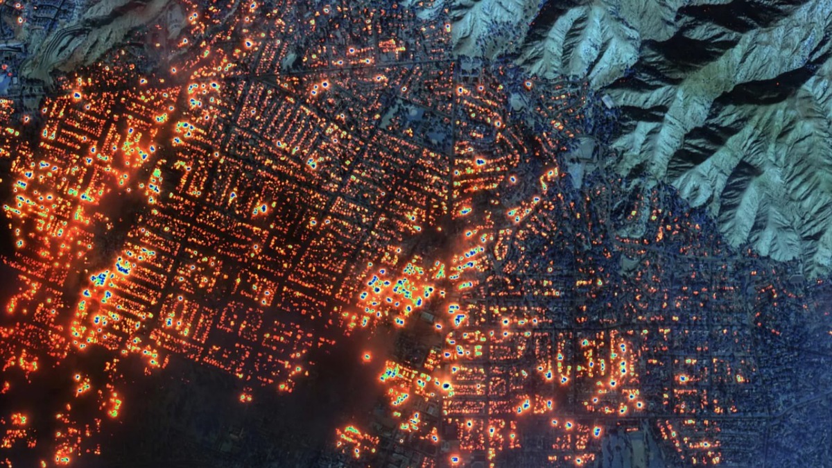 Появились спутниковые снимки последствий пожаров в Калифорнии