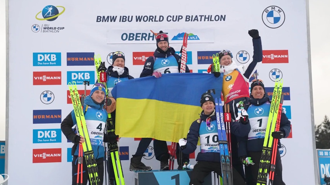 Международный союз биатлонистов поддержал выход норвежцев с флагом Украины