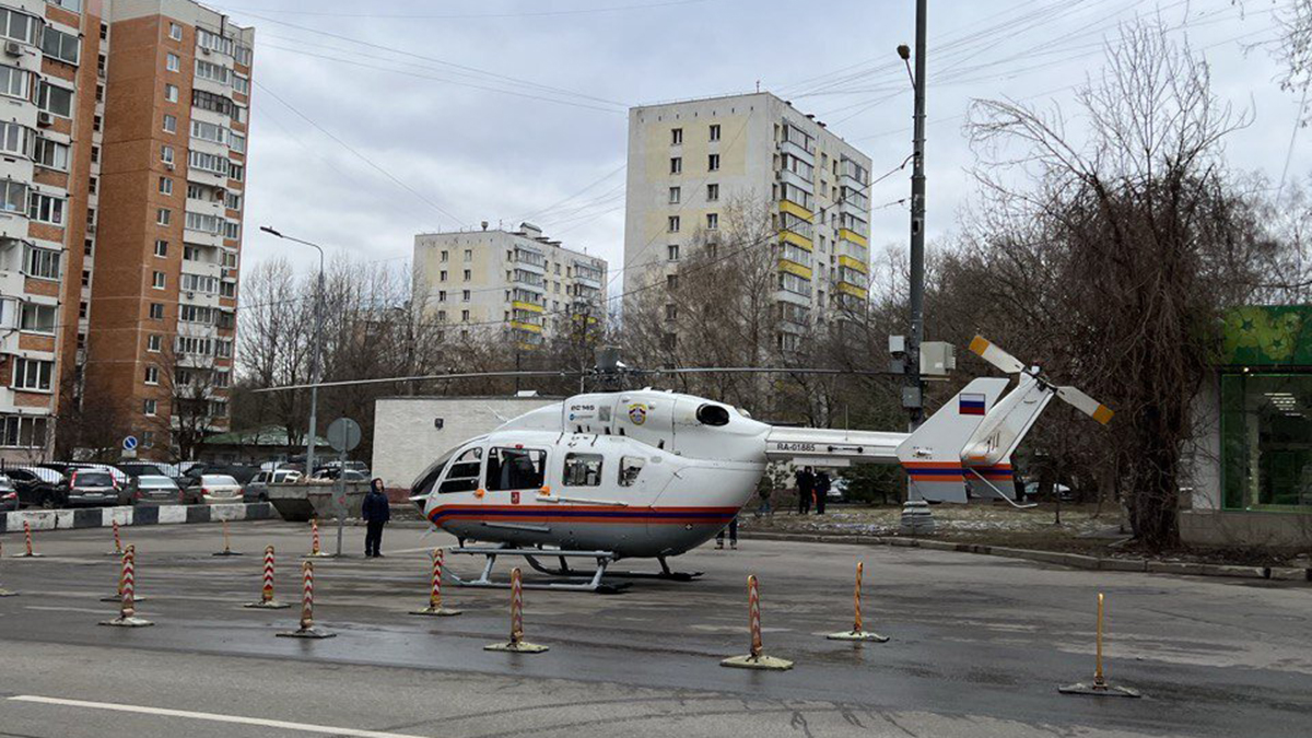 Взрыв в ЖК «Алые Паруса» в Москве: медицинский вертолет прибыл к месту происшествия