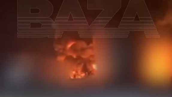 В Сети появилось видео пожара на нефтебазе в Краснодарском крае