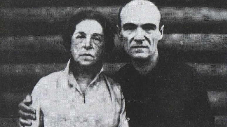 Павел Николаевич Филонов и Екатерина Александровна Серебрякова, фото 1928 года