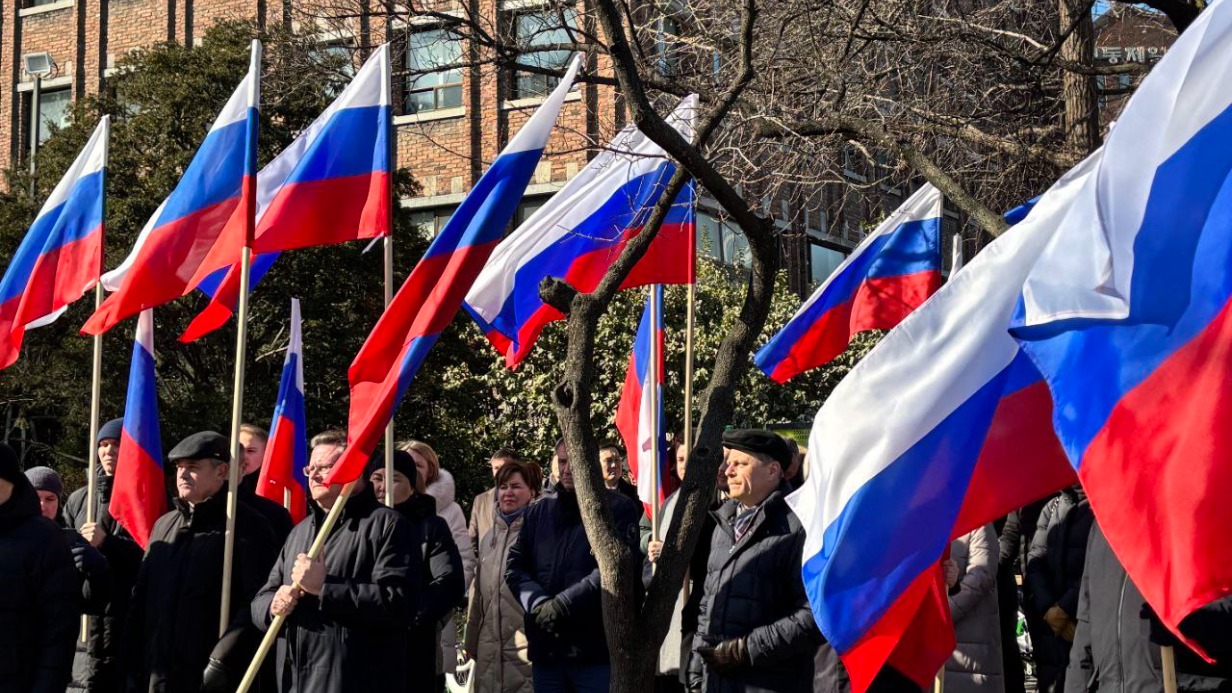 Митинг в поддержку России и спецоперации прошел в столице Южной Кореи
