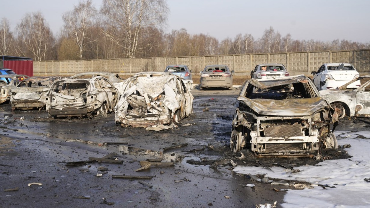 Воробьев: В ходе атаки беспилотников ВСУ на Подмосковье пострадало 40 машин