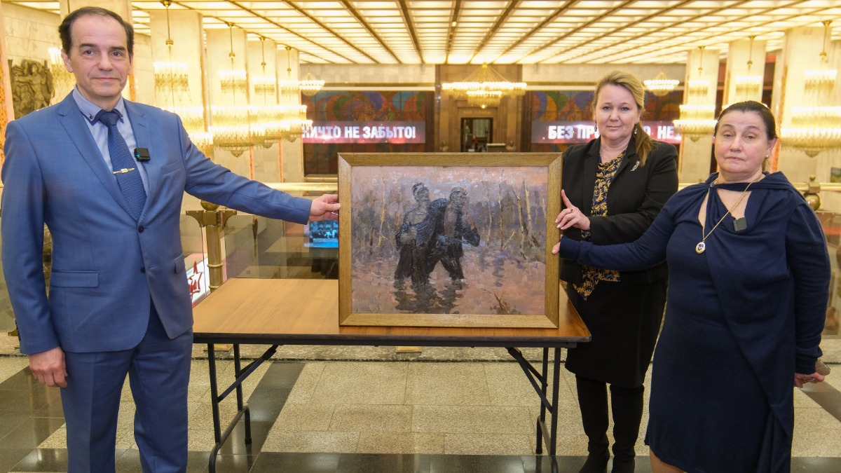 В Музей Победы передали картину художника-фронтовика