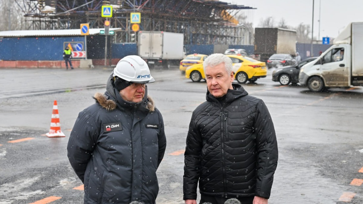 Собянин осмотрел последний участок дороги Солнцево — Бутово — Варшавское шоссе
