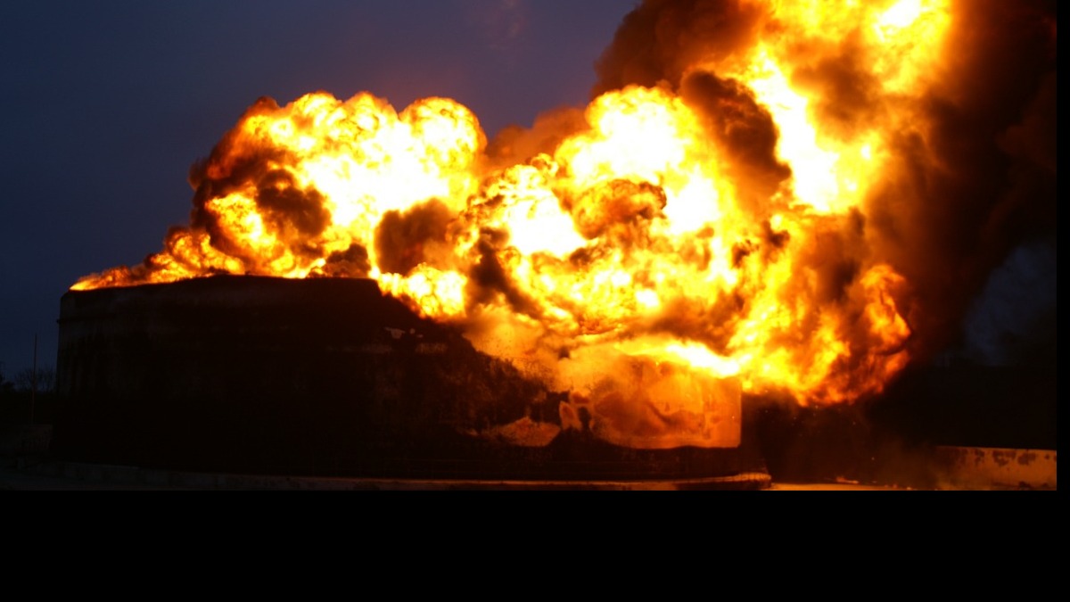 В Днепропетровске прогремел мощный взрыв