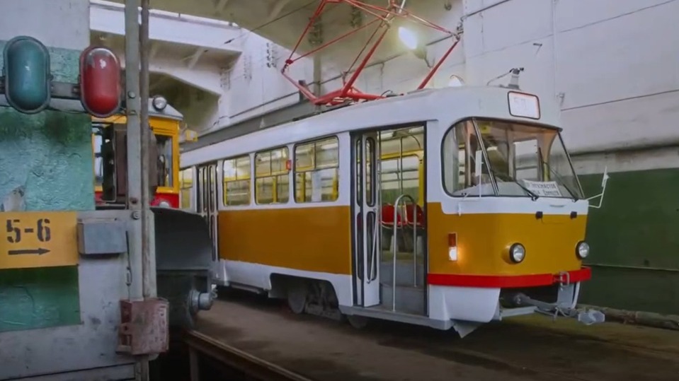 Музей транспорта Москвы восстановил легендарный трамвай Tatra T3SU