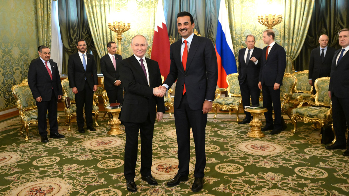 В Кремле стартовали переговоры Путина и эмира Катара