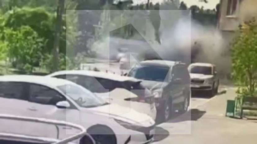 В Сети появились кадры с моментом взрыва автомобиля в Балашихе