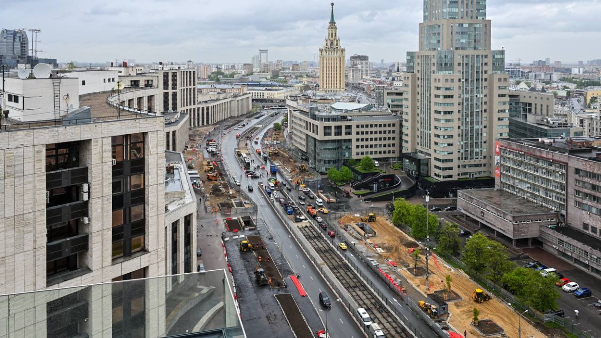 Собянин: Трамвайную линию на проспекте Академика Сахарова откроют до конца года